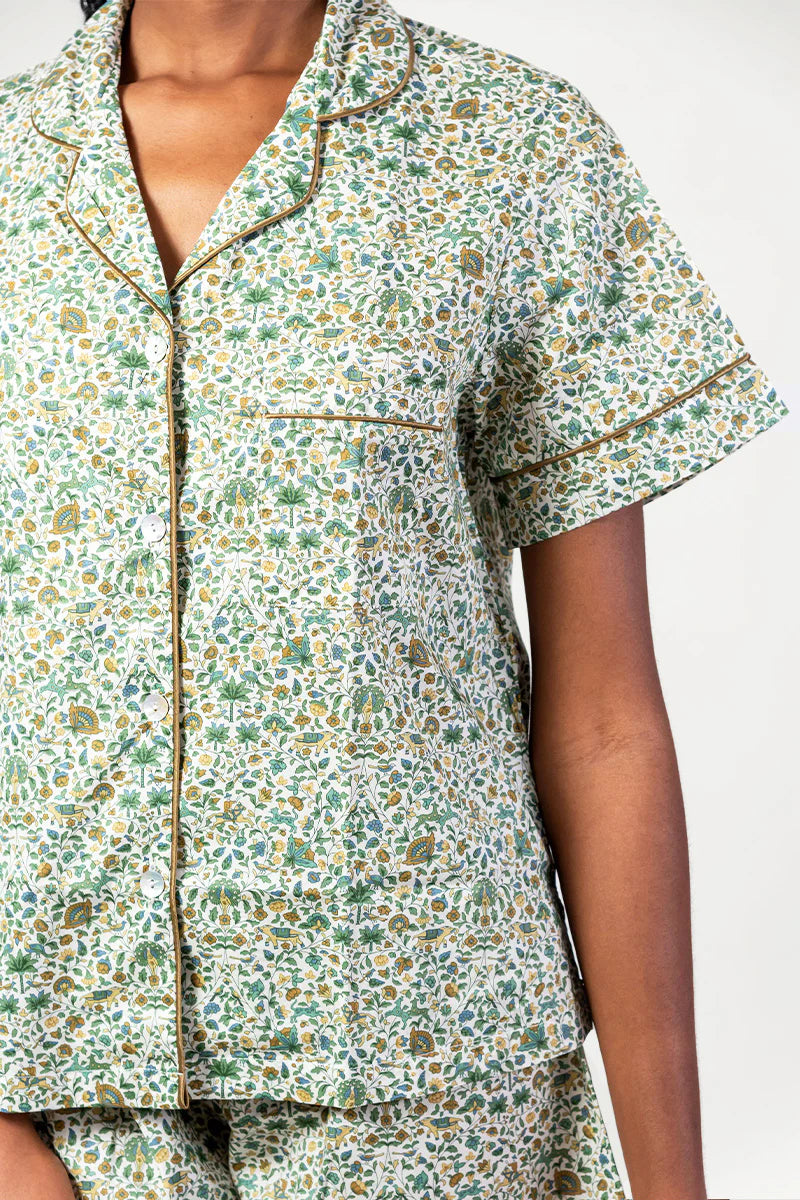 Amara Green Short Pyjama Set