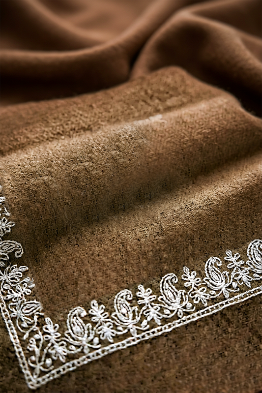 Limited Edition Chocolate Brown Cashmere Scarf