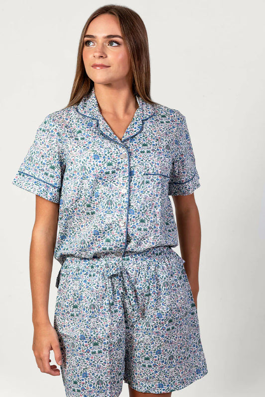 Amara Blue Short Pyjama Set