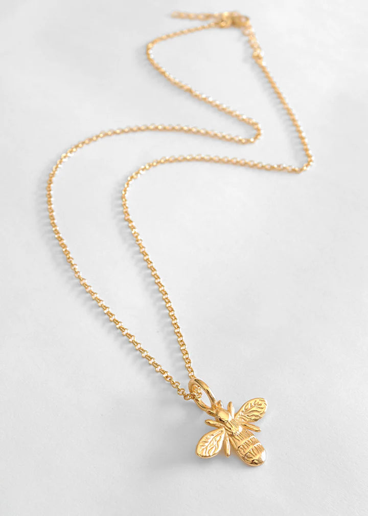 18ct Gold Vermeil Bee Necklace