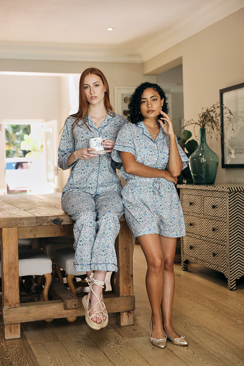 Amara Blue Short Pyjama Set