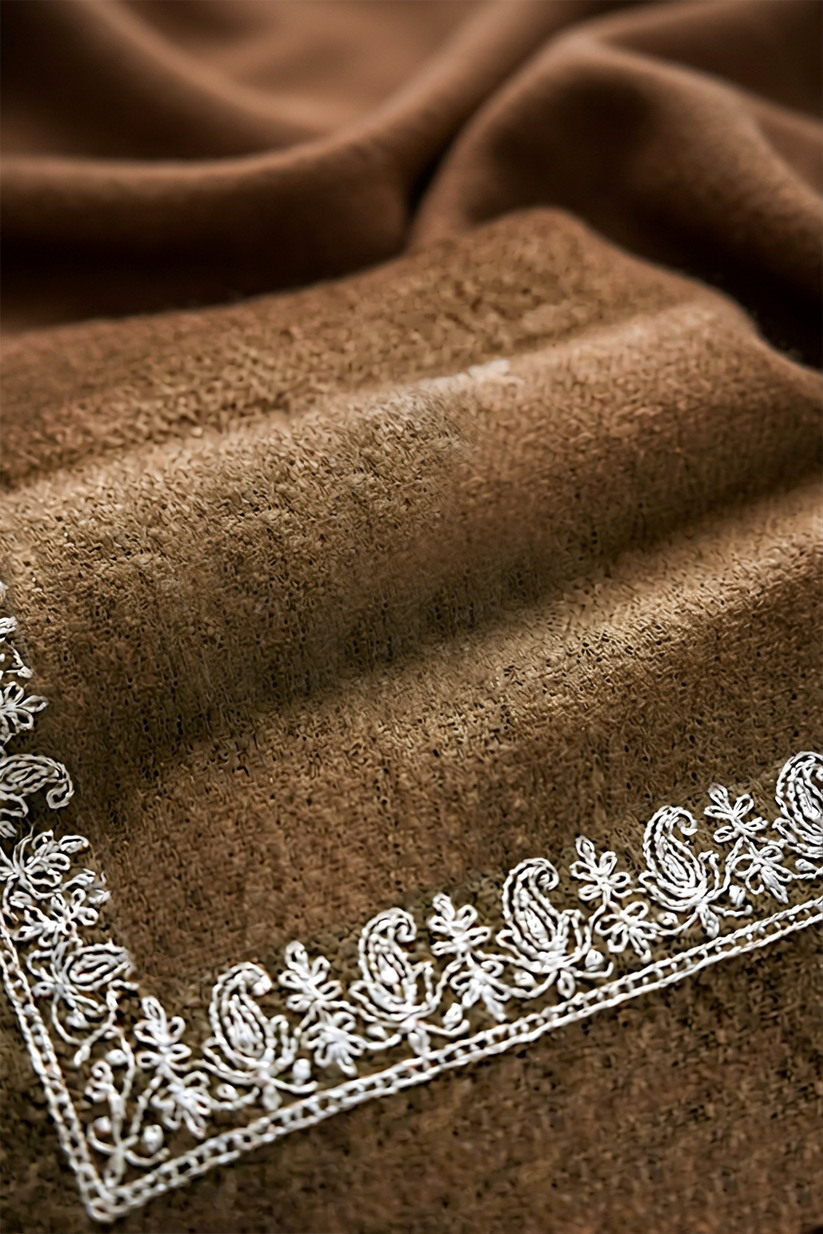 Limited Edition Chocolate Brown Cashmere Scarf