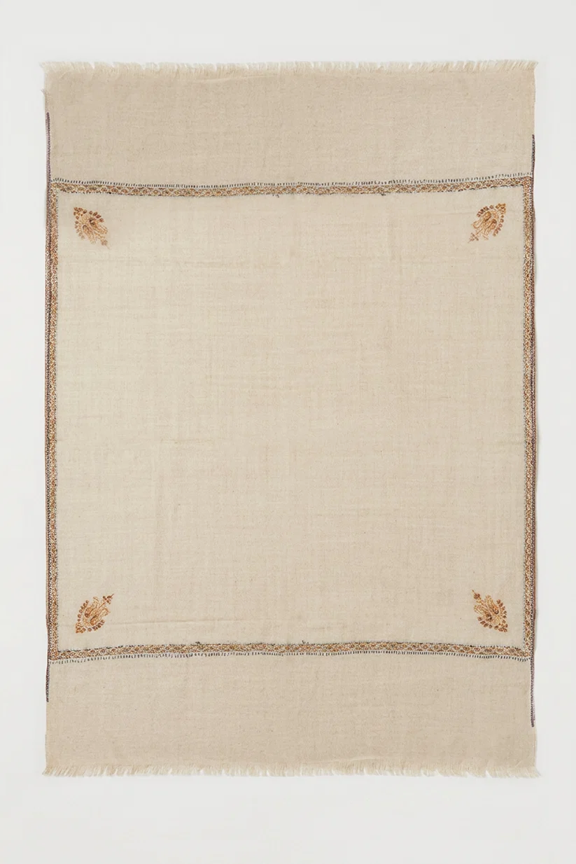 Limited Edition Oatmeal and Turmeric Cashmere Scarf
