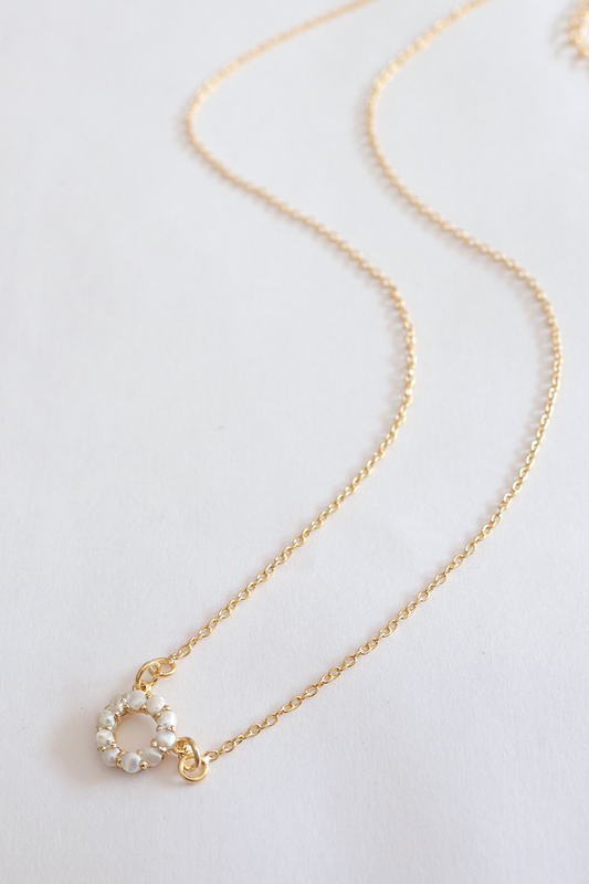 18ct Gold Vermeil Pearl Scallop Necklace