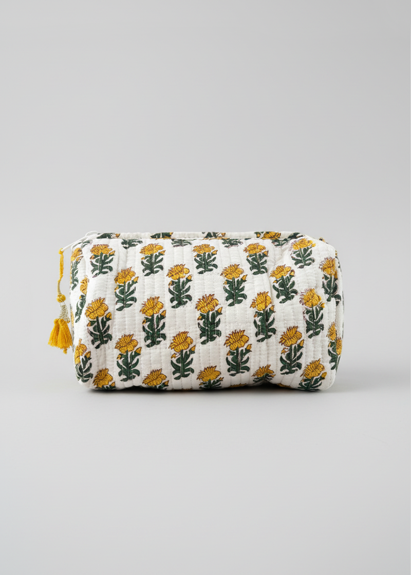 Sunshine Yellow Cosmetic Bag Small